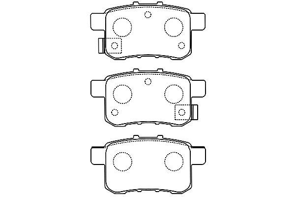 KAVO PARTS Jarrupala, levyjarru BP-2057